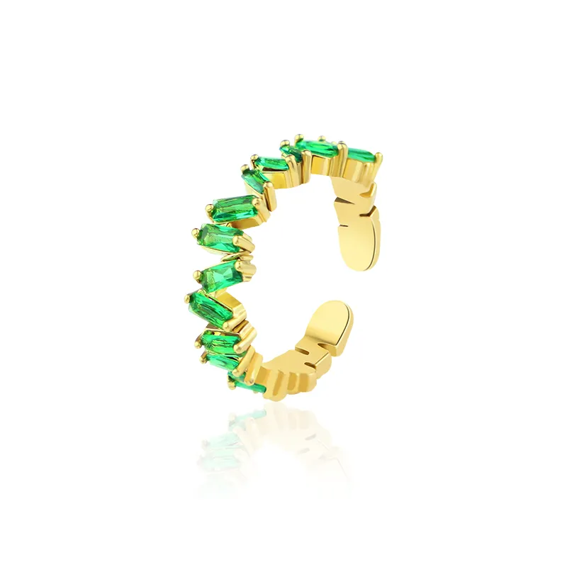 Cubic Zirconia Adjustable Ring