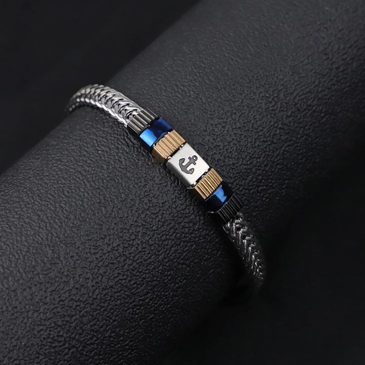 Adjustable Anchor Accent Snake Chain Bracelet suppliers Adjustable Anchor Accent Snake Chain Bracelet suppliers