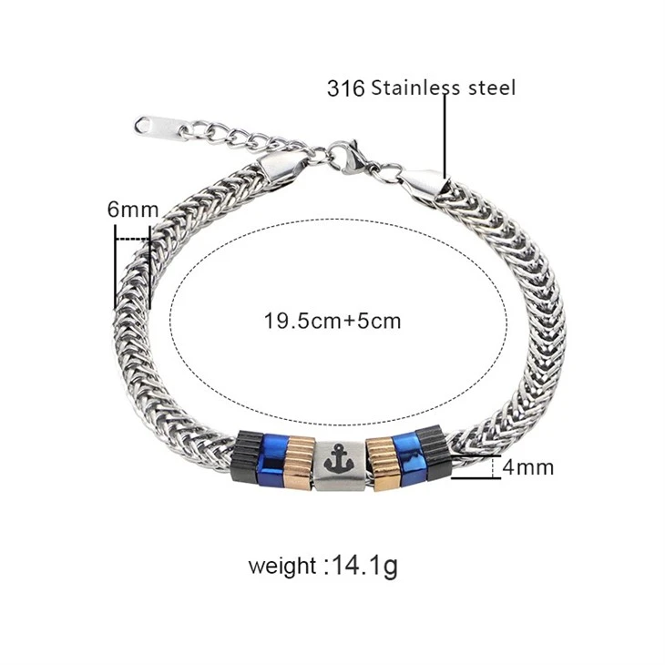 Adjustable Anchor Accent Snake Chain Bracelet best Adjustable Anchor Accent Snake Chain Bracelet best
