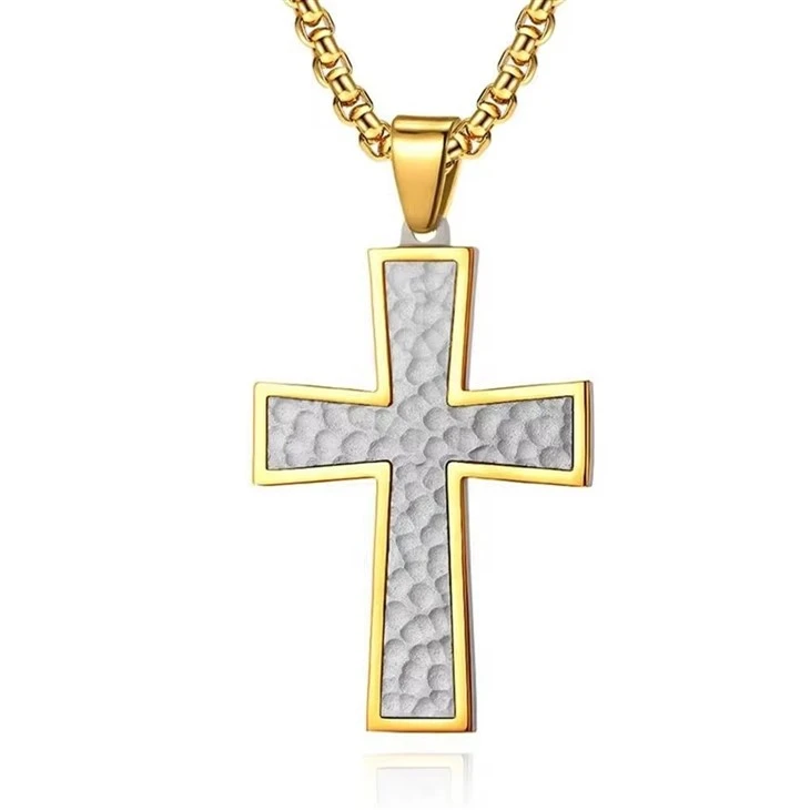 Christian Gold Plated Cross Pendant Necklace Christian Gold Plated Cross Pendant Necklace