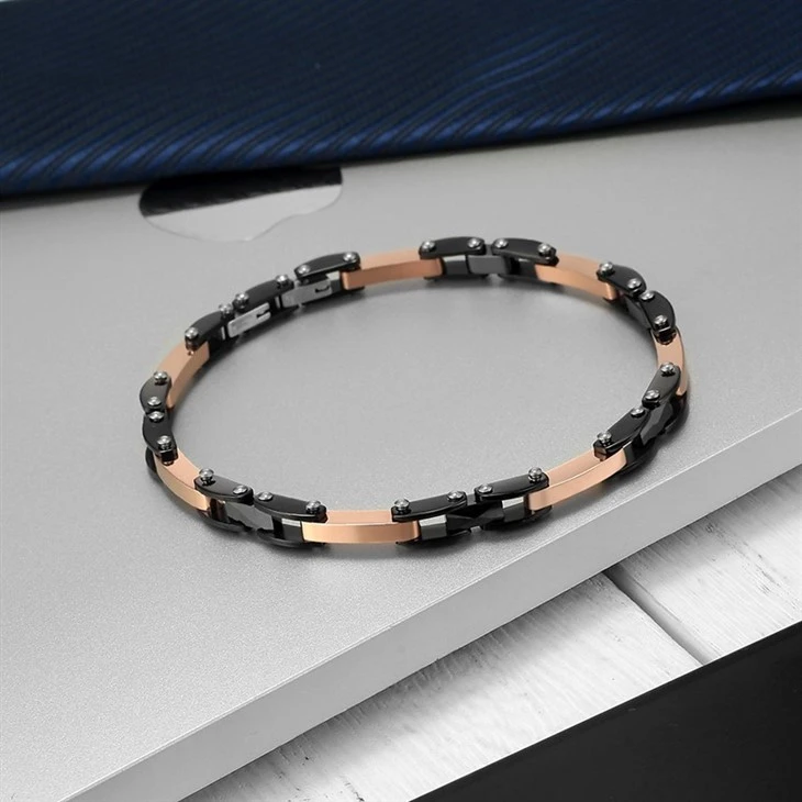 Ceramic Fusion Dual-Tone Link Bracelet suppliers Ceramic Fusion Dual-Tone Link Bracelet suppliers