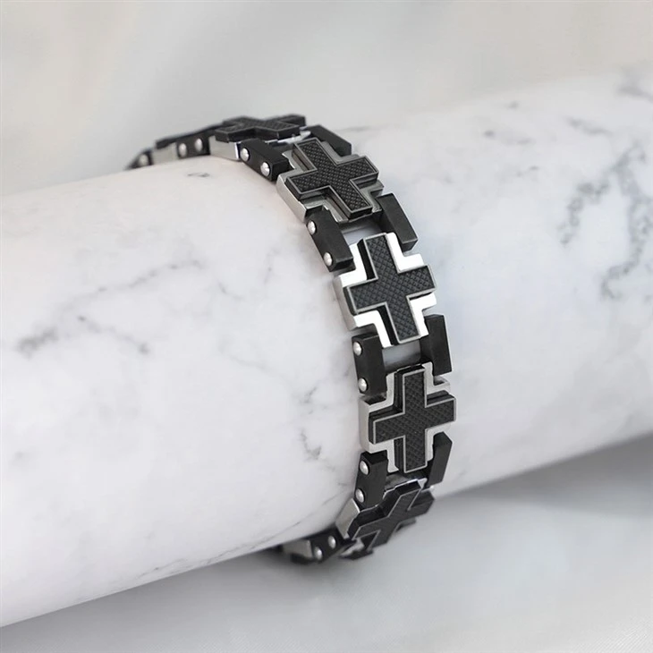 Cross Link Bracelet – Stainless Steel Industrial Chain factory Cross Link Bracelet – Stainless Steel Industrial Chain factory