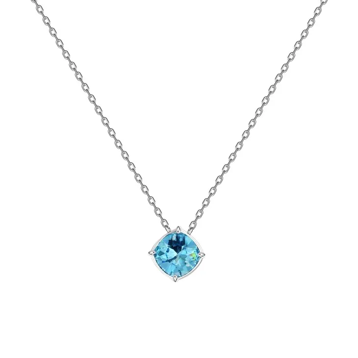 Square Prong Zircon Pendant Necklace suppliers Square Prong Zircon Pendant Necklace suppliers