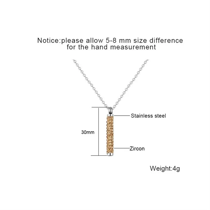 Slim Pavé Zircon Bar Pendant Necklace price Slim Pavé Zircon Bar Pendant Necklace price